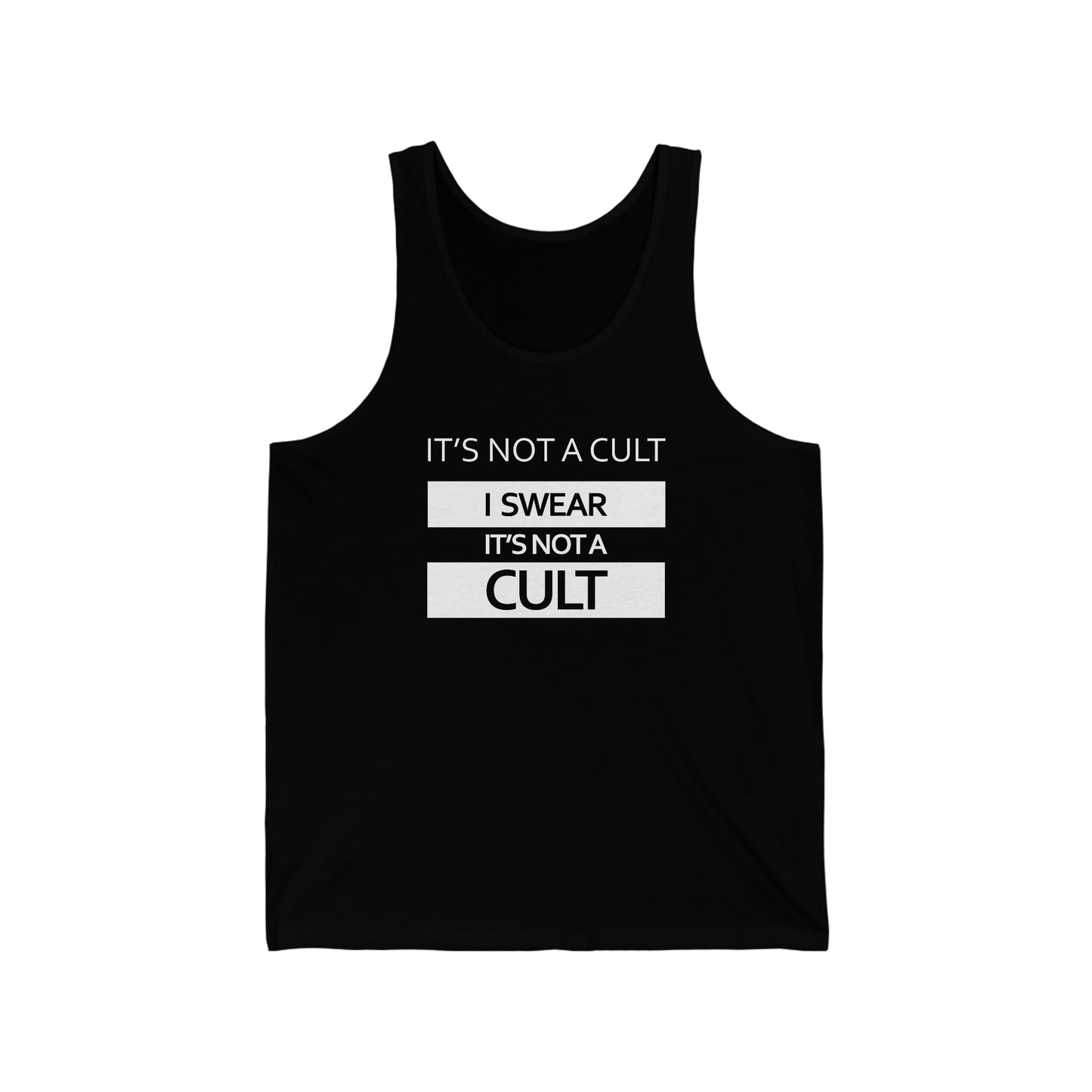 'It's Not A Cult' Unisex Jersey Tank