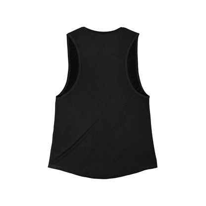 'Vibe 100% Fucked' Women's Flowy Scoop Muscle Tank