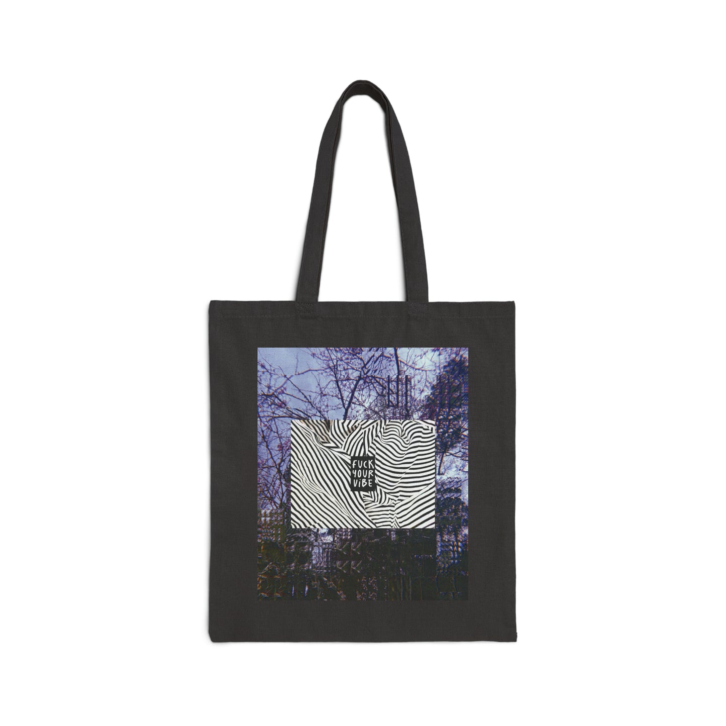 'Fuck Your Vibe - Woods' Cotton Canvas Tote Bag