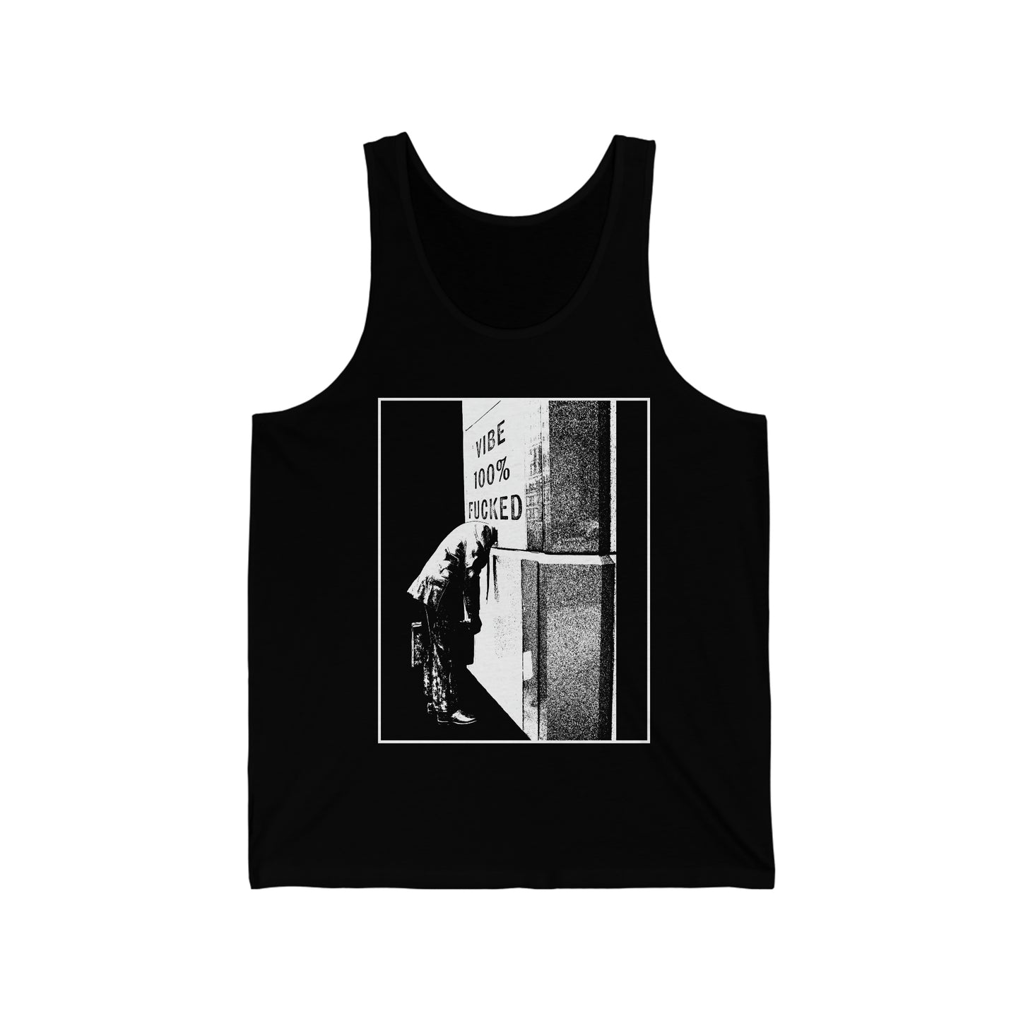 'Vibe 100% Fucked' Unisex Jersey Tank