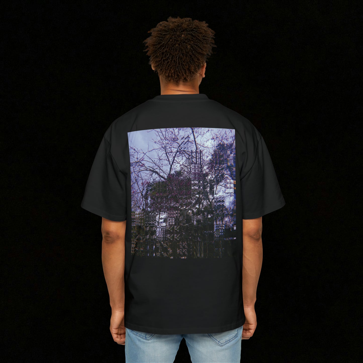 'Fuck Your Vibe - Trees' Oversized Tee 8oz